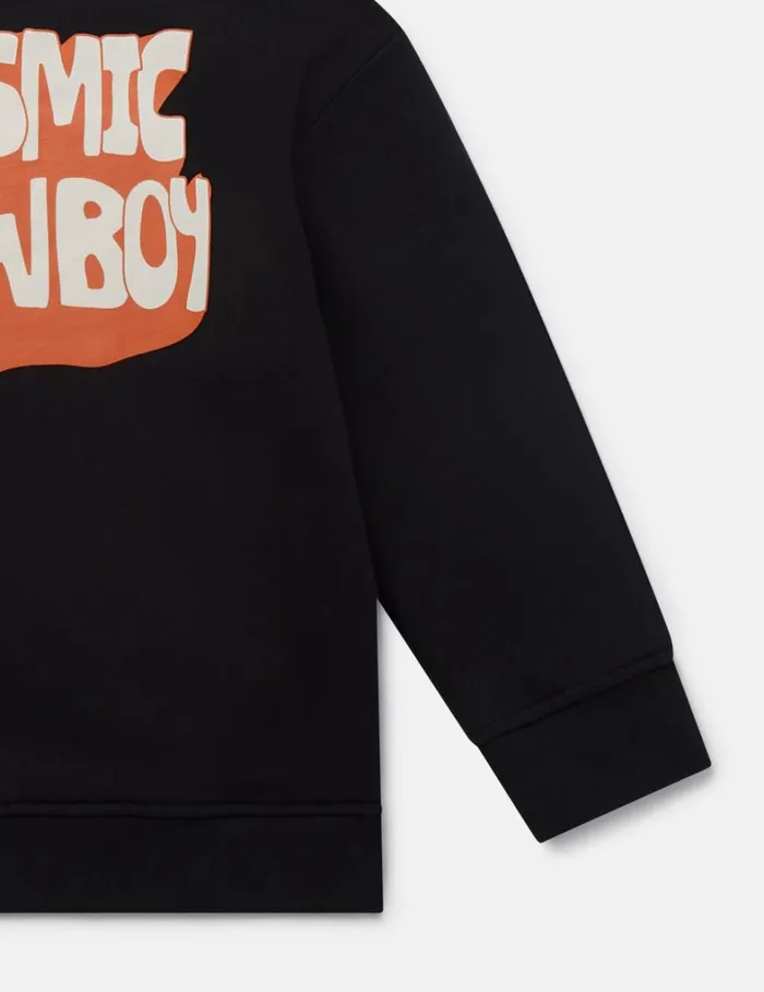 Kids Stella McCartney TShirts And Sweatshirt Cosmic Cowboy Graphic Sweatshirt Black Kids Stella McCartney TShirts And Sweatshirt Cosmic Cowboy Graphic Sweatshirt Black