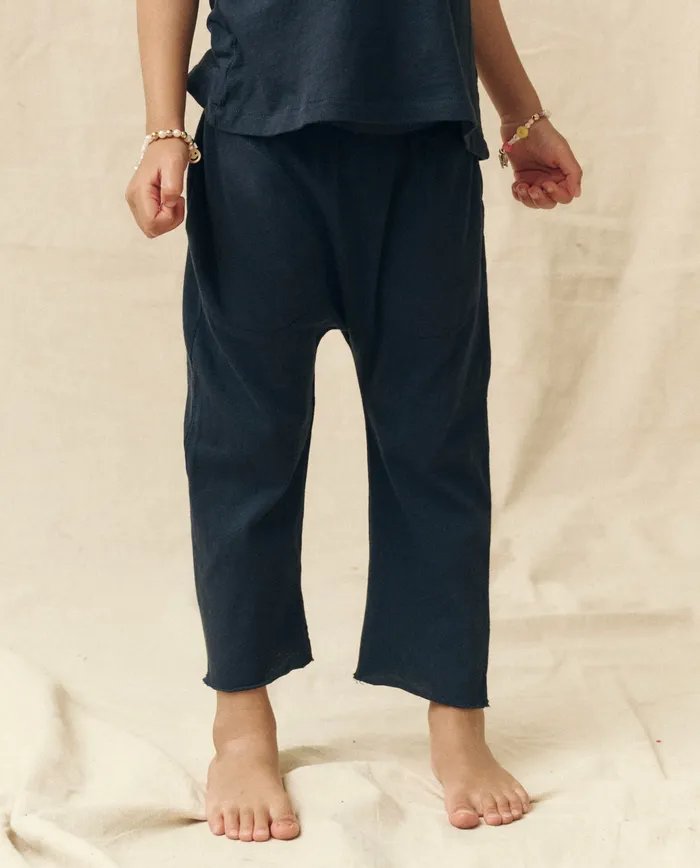 Kids The Little Jersey Crop True Navy Tees and Sweats The Great
