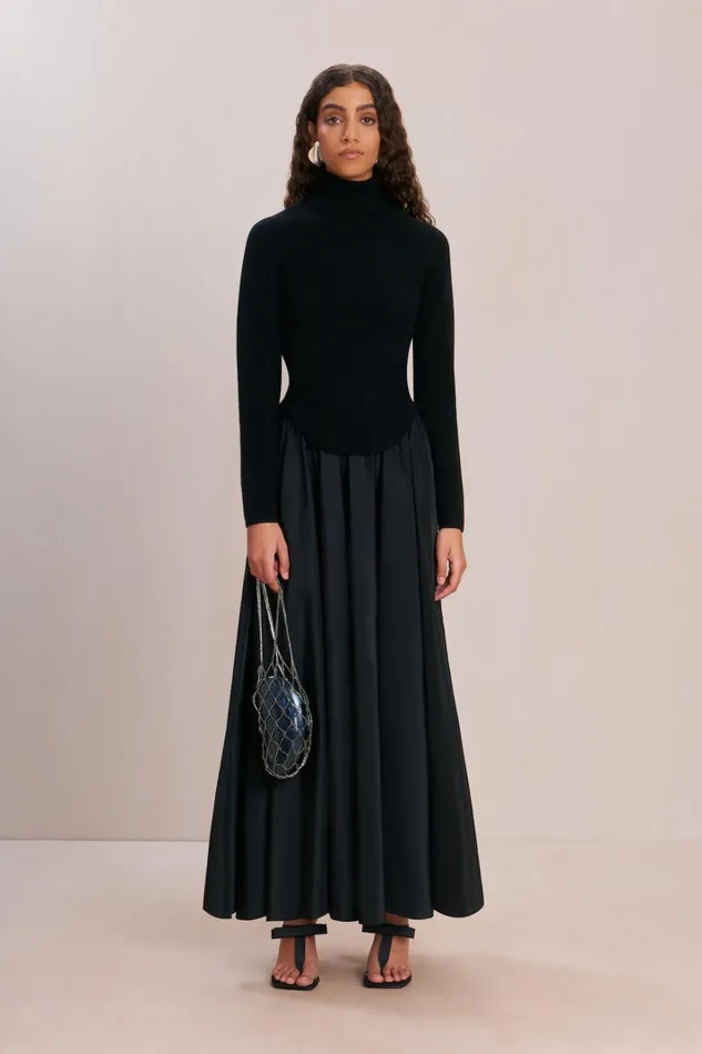Knits Women Cult Gaia BELLE KNIT TURTLENECK 8211 BLACK Knits Women Cult Gaia BELLE KNIT TURTLENECK 8211 BLACK