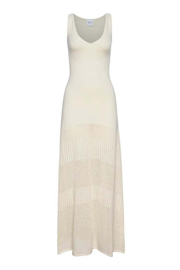 Knits Women MISA Los Angeles ALLISON DRESS Ivory