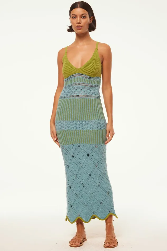 Knits Women MISA Los Angeles SEZEN DRESS Blue