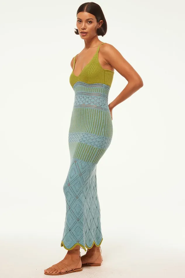 Knits Women MISA Los Angeles SEZEN DRESS Blue