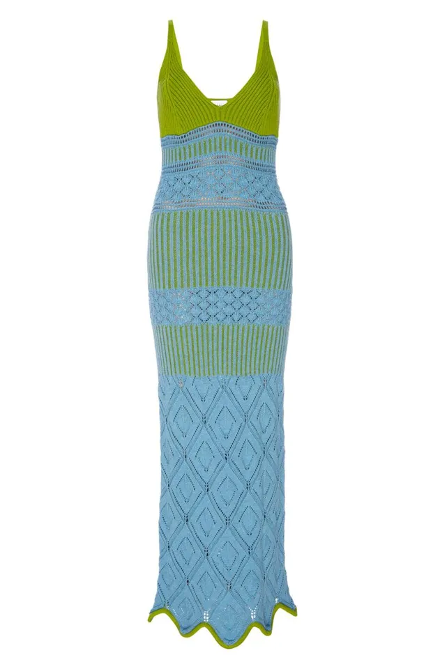 Knits Women MISA Los Angeles SEZEN DRESS Blue