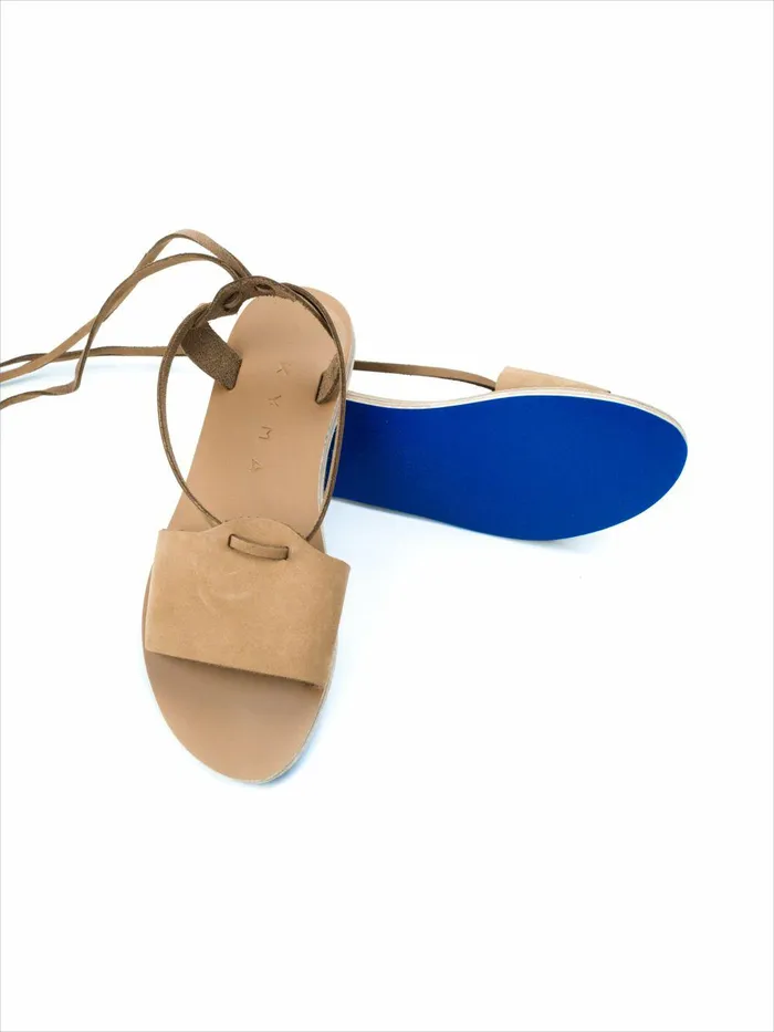 KYMA Amorgos Sandal 8211 Brown Brown Women Faherty Shoes and Socks