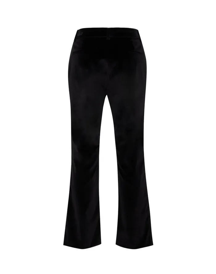 La Double J 247 Pants Solid Black In Cotton Velvet Ready To Wear Shorts and Pants La Double J 247 Pants Solid Black In Cotton Velvet Ready To Wear Shorts and Pants