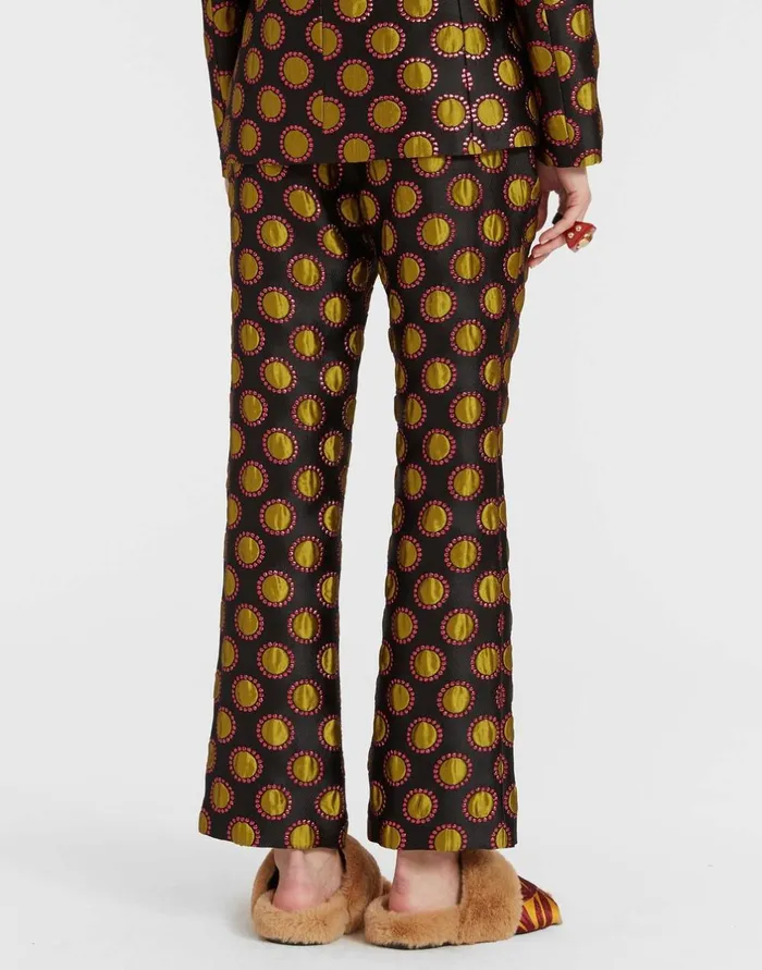 La Double J 247 Pants Winter Sun Black In Jacquard Ready To Wear Shorts and Pants La Double J 247 Pants Winter Sun Black In Jacquard Ready To Wear Shorts and Pants