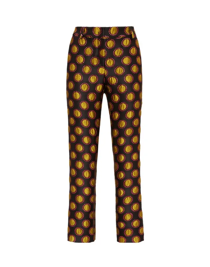 La Double J 247 Pants Winter Sun Black In Jacquard Ready To Wear Shorts and Pants La Double J 247 Pants Winter Sun Black In Jacquard Ready To Wear Shorts and Pants