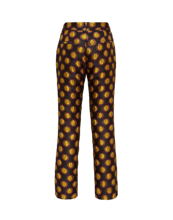 La Double J 247 Pants Winter Sun Black In Jacquard Ready To Wear Shorts and Pants La Double J 247 Pants Winter Sun Black In Jacquard Ready To Wear Shorts and Pants