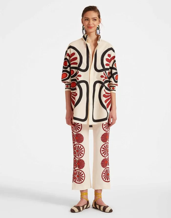 La Double J Better Than You Boyfriend039s Shirt Medallion Place Cream In Cotton Poplin Ready To Wear Shirts and Tops La Double J Better Than You Boyfriend039s Shirt Medallion Place Cream In Cotton Poplin Ready To Wear Shirts and Tops