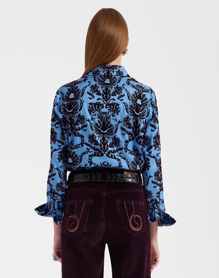 La Double J Boy Shirt Vaudeville Light Blue In Jacquard Ready To Wear Shirts and Tops La Double J Boy Shirt Vaudeville Light Blue In Jacquard Ready To Wear Shirts and Tops