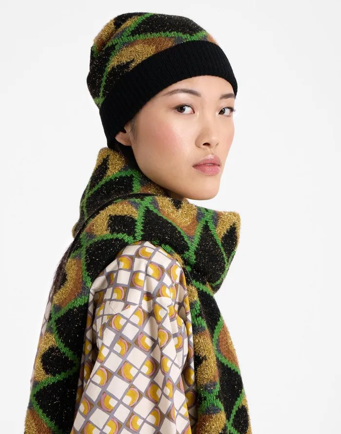 La Double J HalfLight Hat Halflight Black In Jacquard Ready To Wear Hats