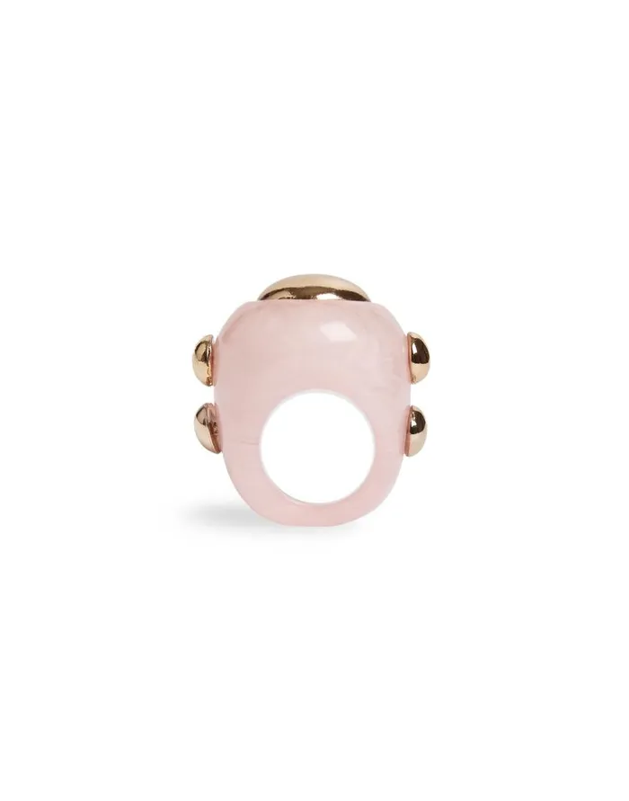 La Double J Hathor Ring Ivory In Acrylic Resin Ready To Wear Jewelry