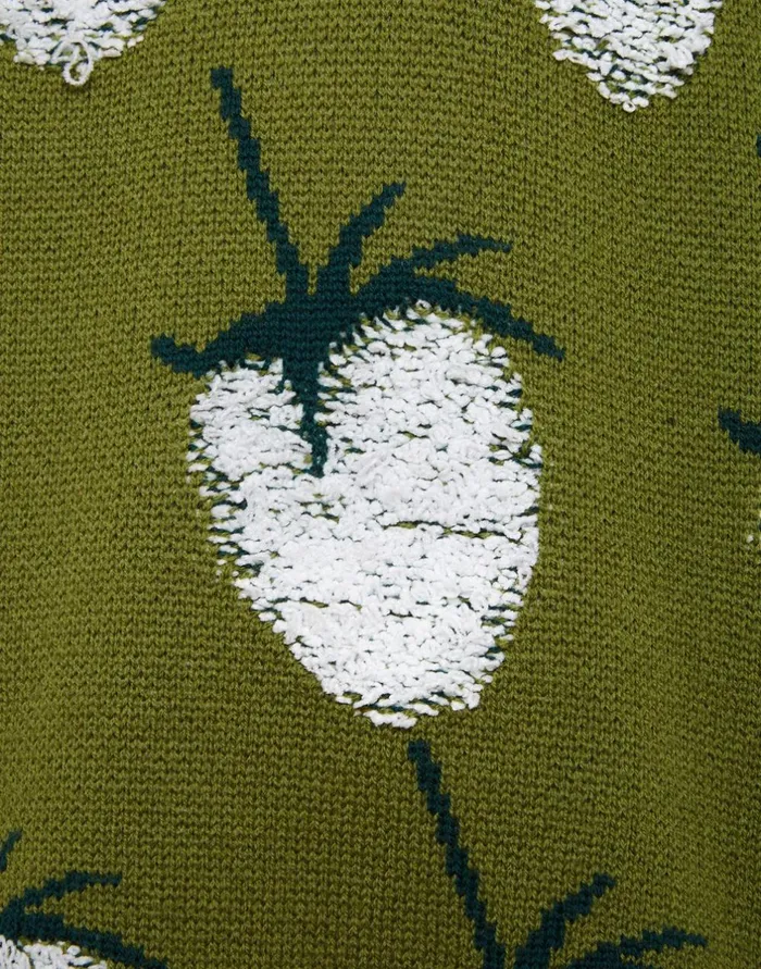 La Double J Lampone Hoodie Green In Jacquard Ready To Wear Knitwear La Double J Lampone Hoodie Green In Jacquard Ready To Wear Knitwear