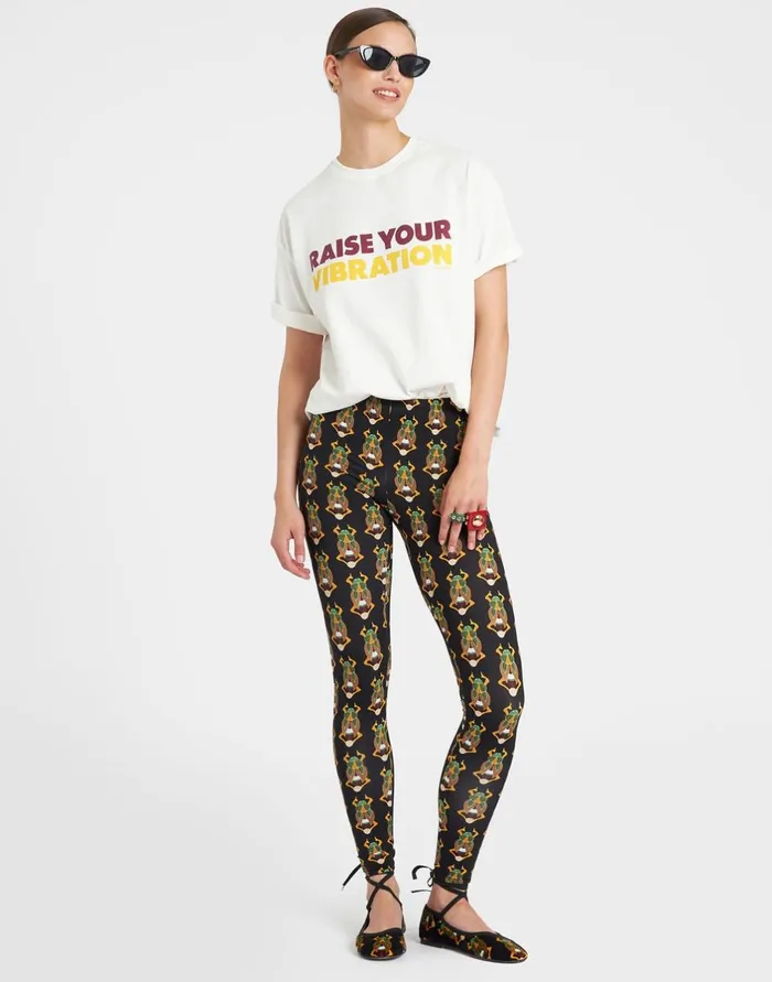 La Double J Leggings Scarab Black In Skinny Jersey Ready To Wear Loungewear