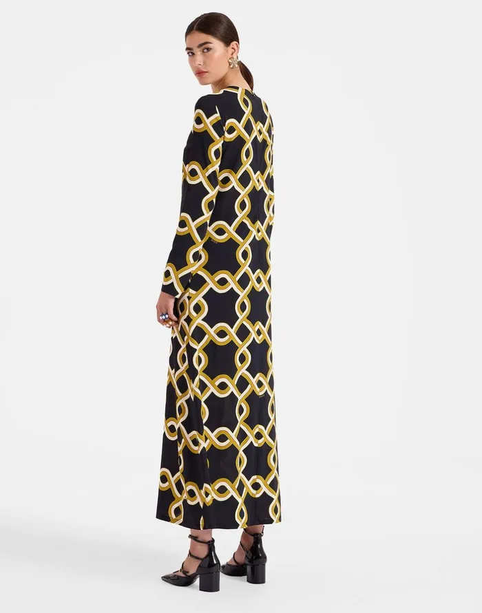 La Double J Long Sleeve Swing Dress Tackle Black In Sabl Ready To Wear Dresses La Double J Long Sleeve Swing Dress Tackle Black In Sabl Ready To Wear Dresses