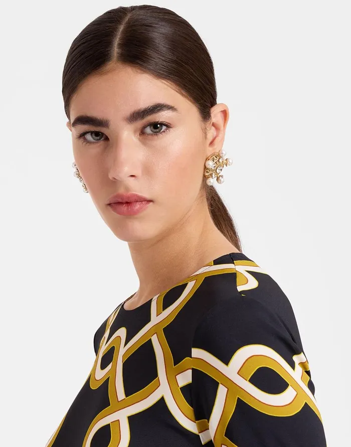 La Double J Long Sleeve Swing Dress Tackle Black In Sabl Ready To Wear Dresses La Double J Long Sleeve Swing Dress Tackle Black In Sabl Ready To Wear Dresses