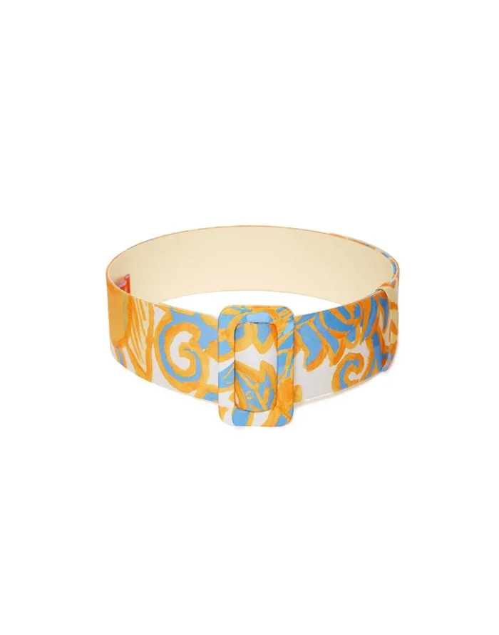 La Double J Medium Belt Anemone Orange In Light Faille Ready To Wear Small Accessories La Double J Medium Belt Anemone Orange In Light Faille Ready To Wear Small Accessories