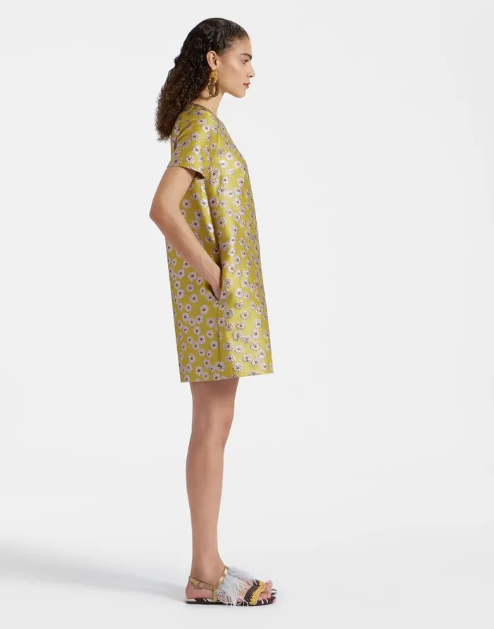 La Double J Mini Swing Dress Margarita In Jacquard Ready To Wear Dresses La Double J Mini Swing Dress Margarita In Jacquard Ready To Wear Dresses