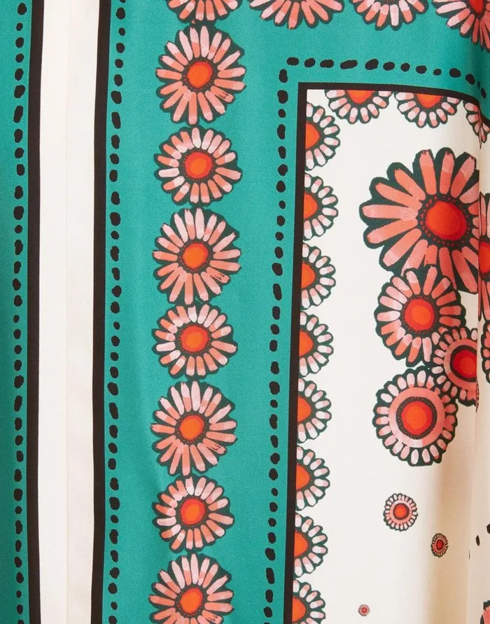 La Double J Muumuu Dress Place Daisy Place Turquoise In Twill Silk Ready To Wear Dresses La Double J Muumuu Dress Place Daisy Place Turquoise In Twill Silk Ready To Wear Dresses