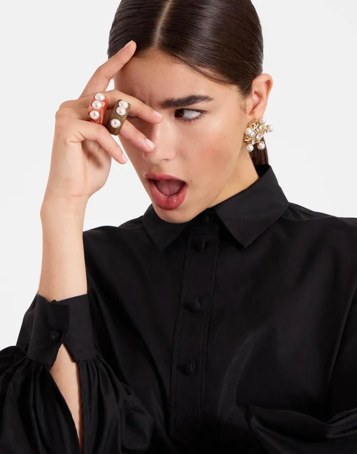 La Double J Nefertiti Ring Solid Tortoiseshell In Acrylic Resin Ready To Wear Jewelry La Double J Nefertiti Ring Solid Tortoiseshell In Acrylic Resin Ready To Wear Jewelry