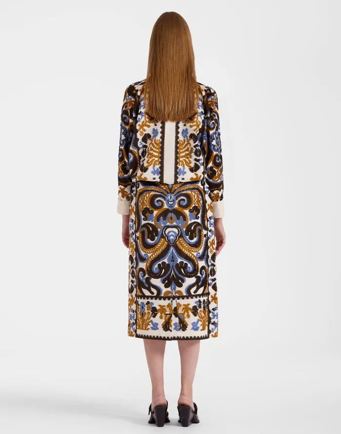 La Double J Pencil Skirt Corsini Cream In Jacquard Ready To Wear Skirts La Double J Pencil Skirt Corsini Cream In Jacquard Ready To Wear Skirts