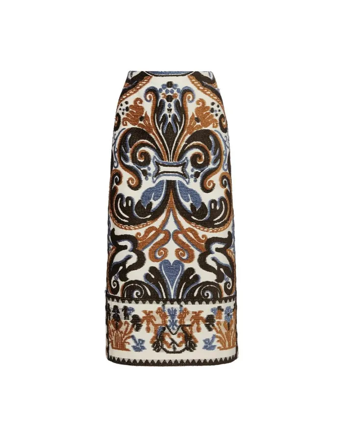 La Double J Pencil Skirt Corsini Cream In Jacquard Ready To Wear Skirts La Double J Pencil Skirt Corsini Cream In Jacquard Ready To Wear Skirts
