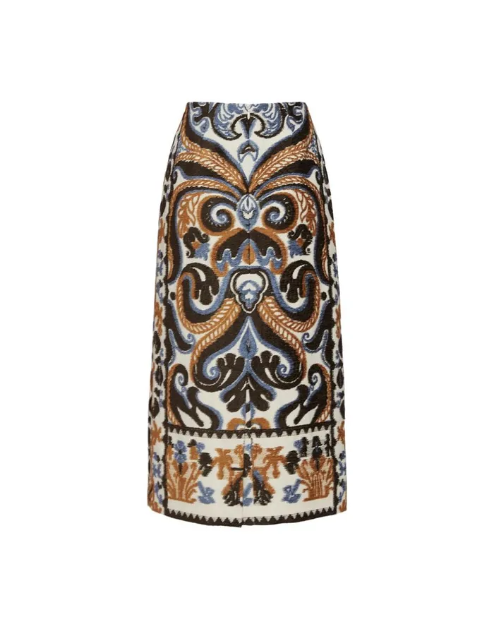 La Double J Pencil Skirt Corsini Cream In Jacquard Ready To Wear Skirts La Double J Pencil Skirt Corsini Cream In Jacquard Ready To Wear Skirts