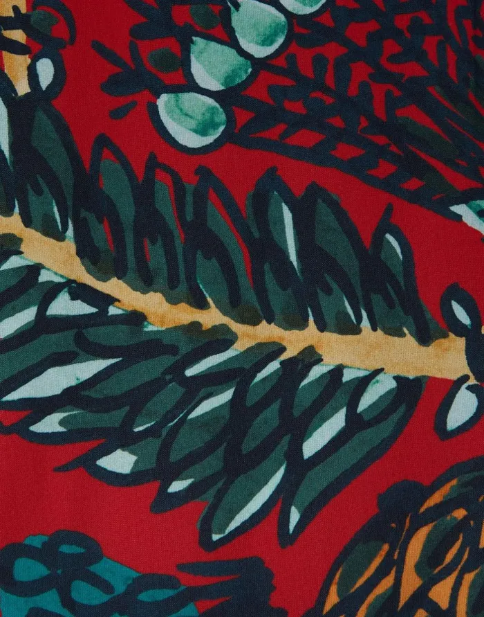 La Double J Printed Tights Sicomore Red In Stretch Nylon Ready To Wear Small Accessories La Double J Printed Tights Sicomore Red In Stretch Nylon Ready To Wear Small Accessories