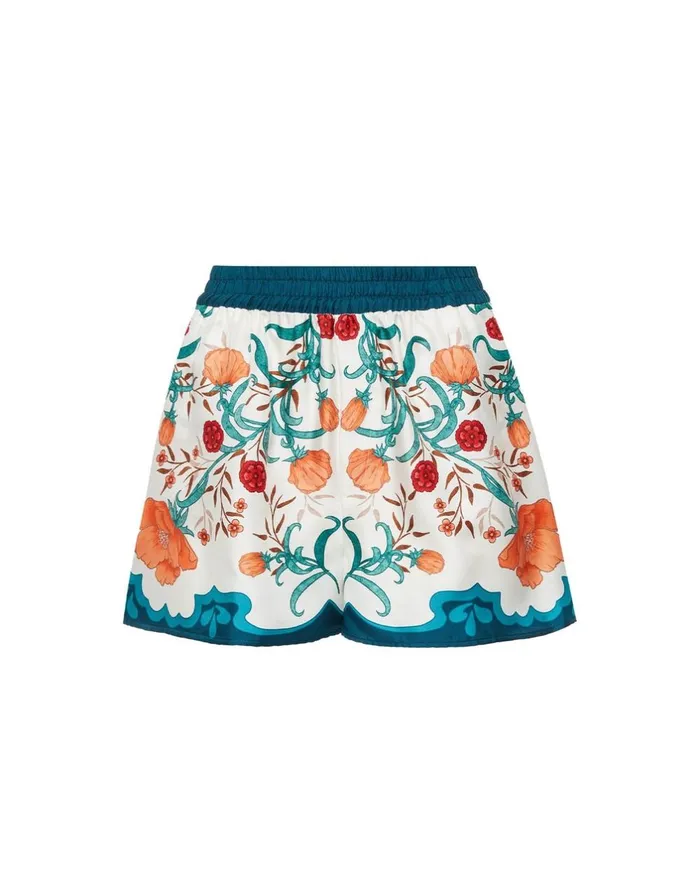 La Double J PullUp Shorts Morpheus Orange In Silk Twill Ready To Wear Shorts and Pants La Double J PullUp Shorts Morpheus Orange In Silk Twill Ready To Wear Shorts and Pants