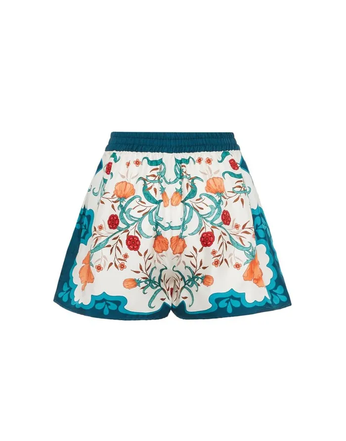 La Double J PullUp Shorts Morpheus Orange In Silk Twill Ready To Wear Shorts and Pants La Double J PullUp Shorts Morpheus Orange In Silk Twill Ready To Wear Shorts and Pants