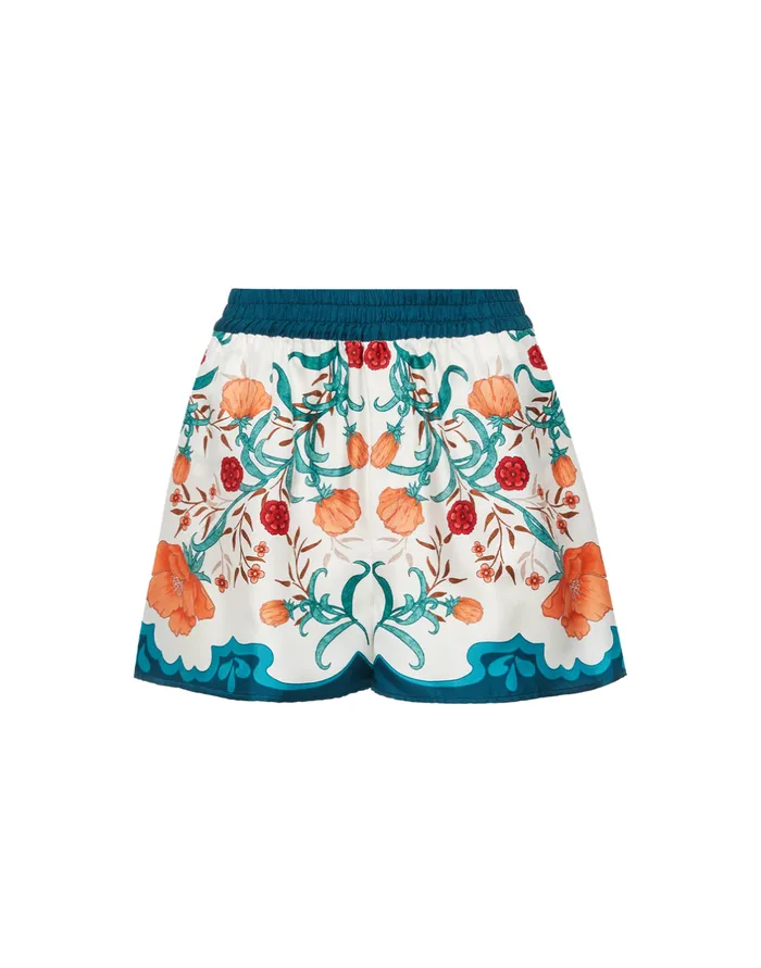 La Double J PullUp Shorts Morpheus Orange In Silk Twill Ready To Wear Shorts and Pants La Double J PullUp Shorts Morpheus Orange In Silk Twill Ready To Wear Shorts and Pants