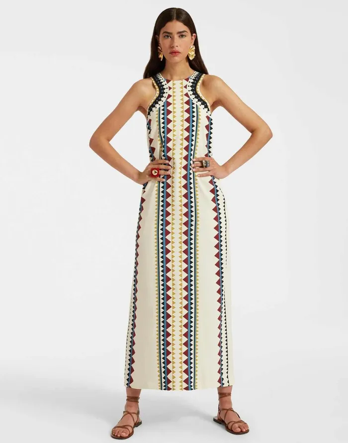 La Double J Racer Dress Doric Place Cream In Envers Satin Ready To Wear Dresses La Double J Racer Dress Doric Place Cream In Envers Satin Ready To Wear Dresses