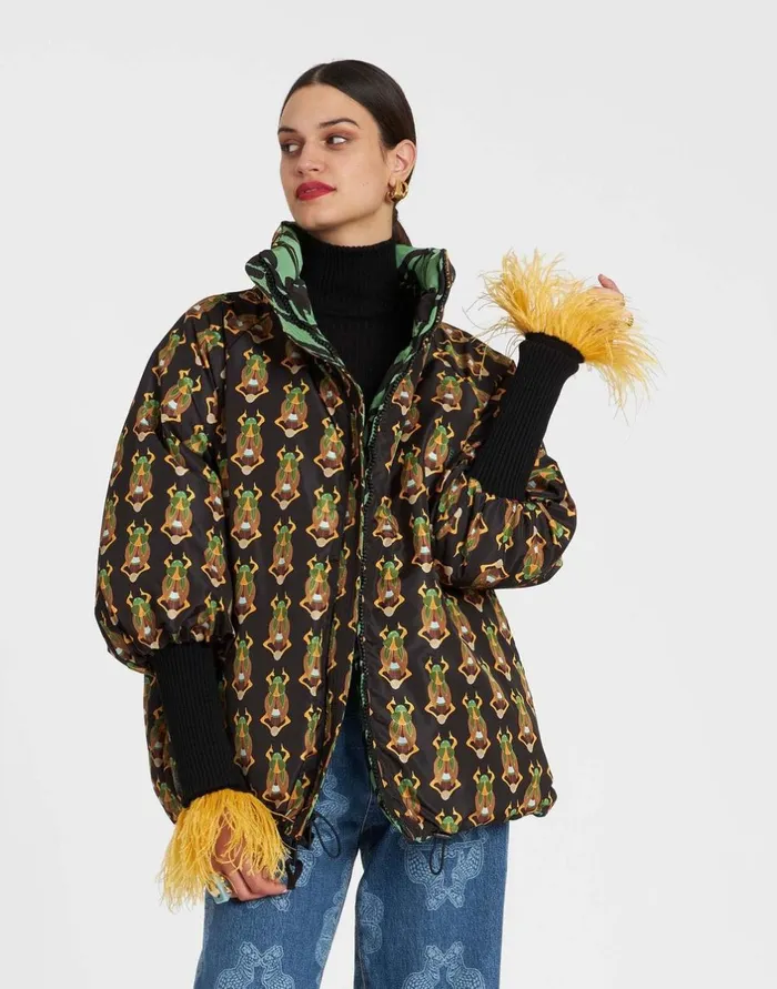 La Double J St Moritz Jacket Papyrus Green In Light Faille Ready To Wear Outerwear La Double J St Moritz Jacket Papyrus Green In Light Faille Ready To Wear Outerwear