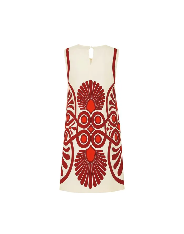 La Double J Stretch Tunic Medallion Place Cream In Envers Satin Ready To Wear Dresses La Double J Stretch Tunic Medallion Place Cream In Envers Satin Ready To Wear Dresses