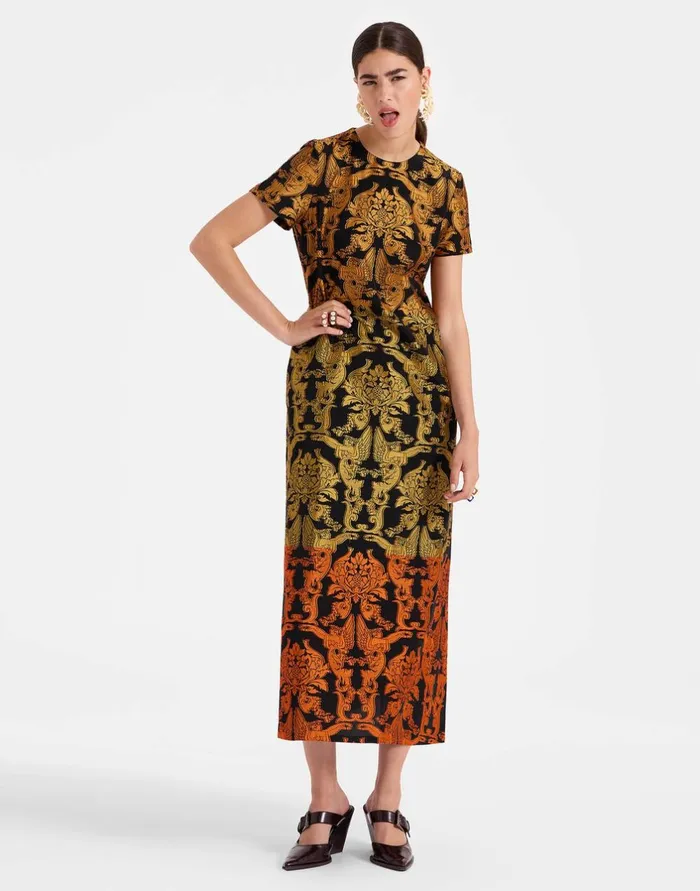 La Double J Super Swing Dress Cherubs Multicolor In Fil Coup Ready To Wear Dresses La Double J Super Swing Dress Cherubs Multicolor In Fil Coup Ready To Wear Dresses