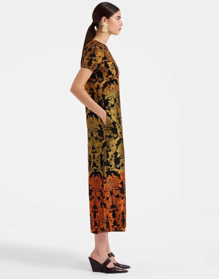 La Double J Super Swing Dress Cherubs Multicolor In Fil Coup Ready To Wear Dresses La Double J Super Swing Dress Cherubs Multicolor In Fil Coup Ready To Wear Dresses
