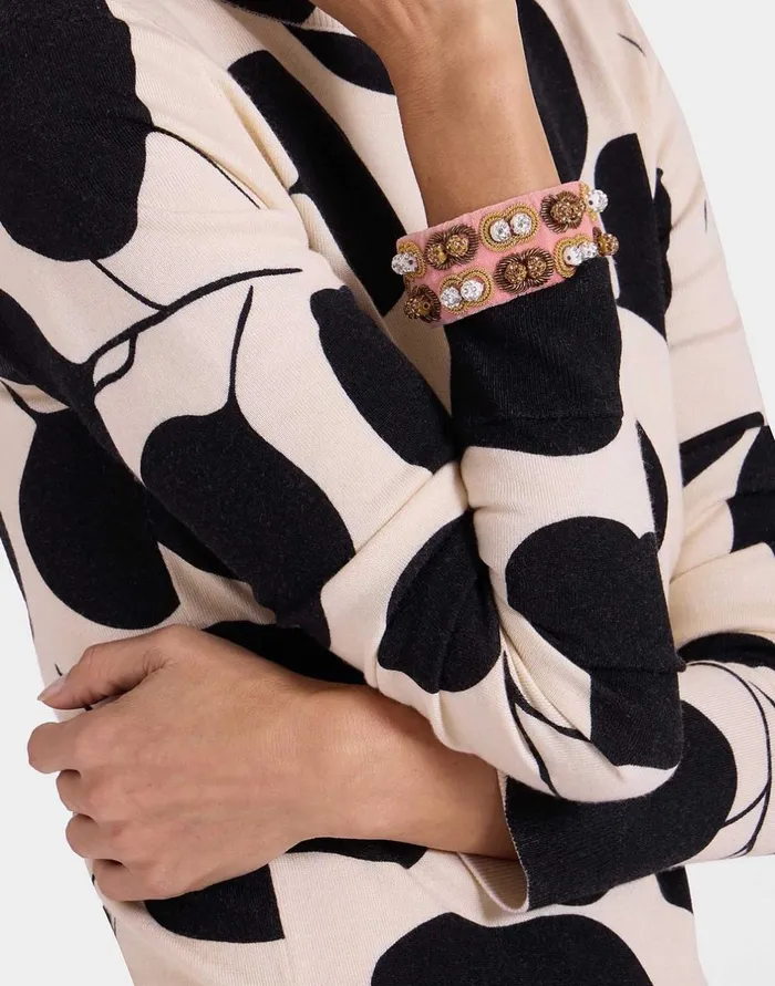 La Double J Tesoro Double Bracelet Solid Pink In Velvet Ready To Wear Jewelry