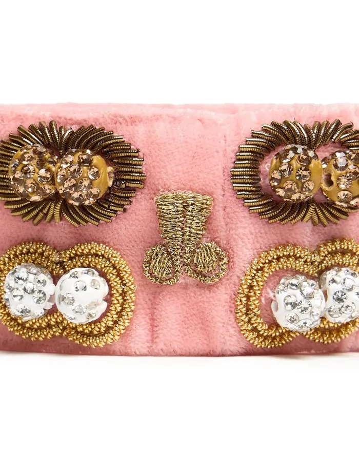 La Double J Tesoro Double Bracelet Solid Pink In Velvet Ready To Wear Jewelry La Double J Tesoro Double Bracelet Solid Pink In Velvet Ready To Wear Jewelry