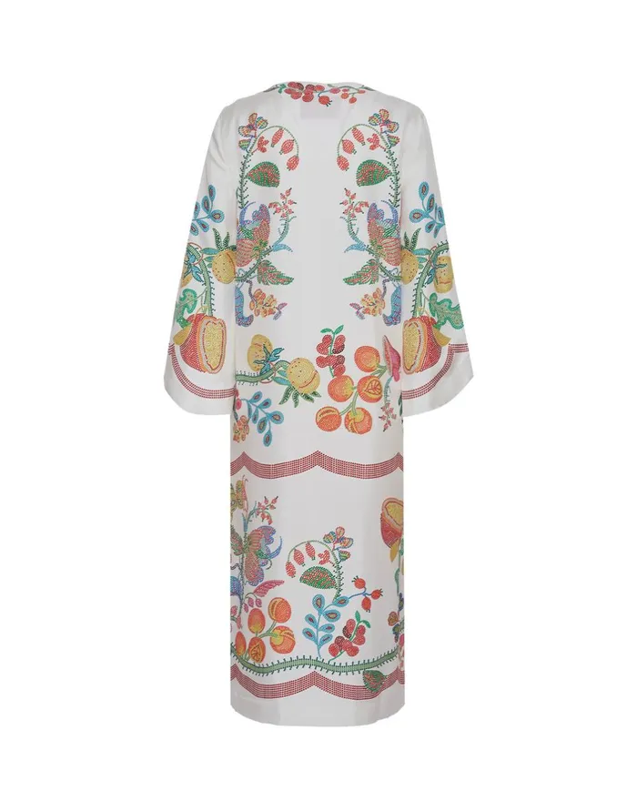 La Double J The Kaftan Grenadilla Place Off White In Silk Twill Ready To Wear Dresses La Double J The Kaftan Grenadilla Place Off White In Silk Twill Ready To Wear Dresses