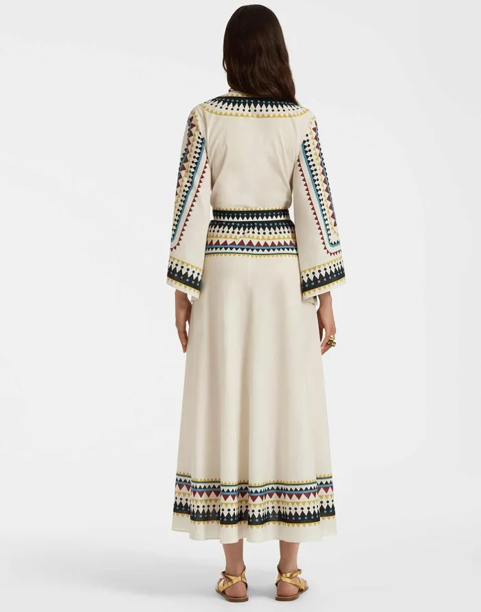 La Double J The Wrap Dress Doric Place Cream In Cotton Voile Ready To Wear Dresses La Double J The Wrap Dress Doric Place Cream In Cotton Voile Ready To Wear Dresses