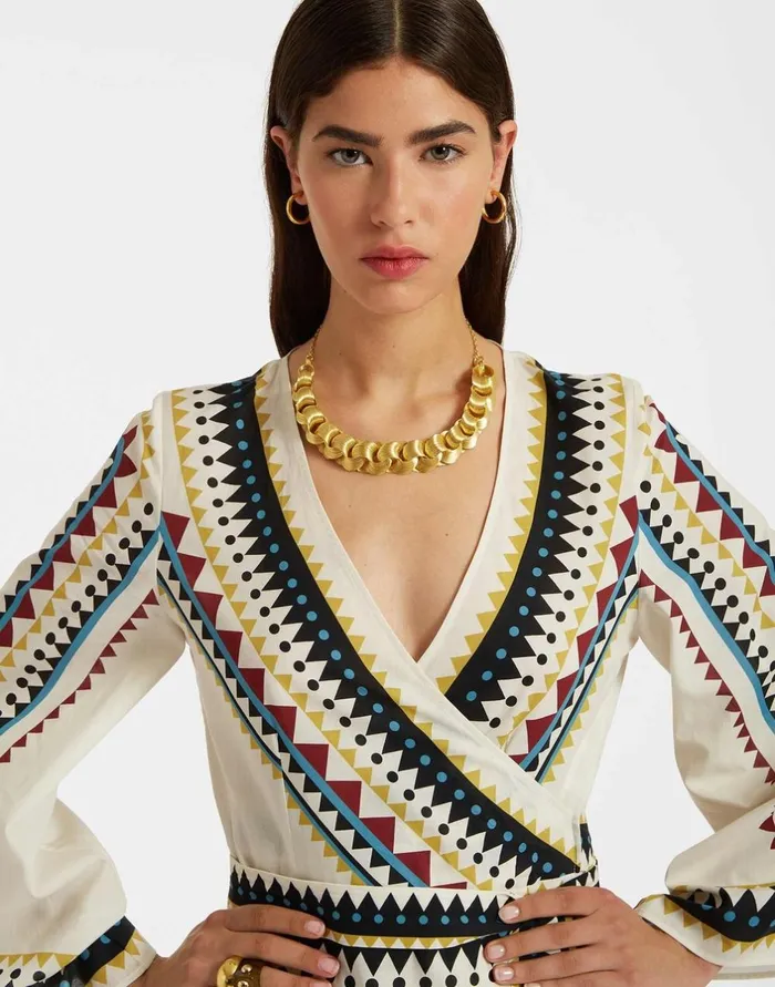 La Double J The Wrap Dress Doric Place Cream In Cotton Voile Ready To Wear Dresses La Double J The Wrap Dress Doric Place Cream In Cotton Voile Ready To Wear Dresses