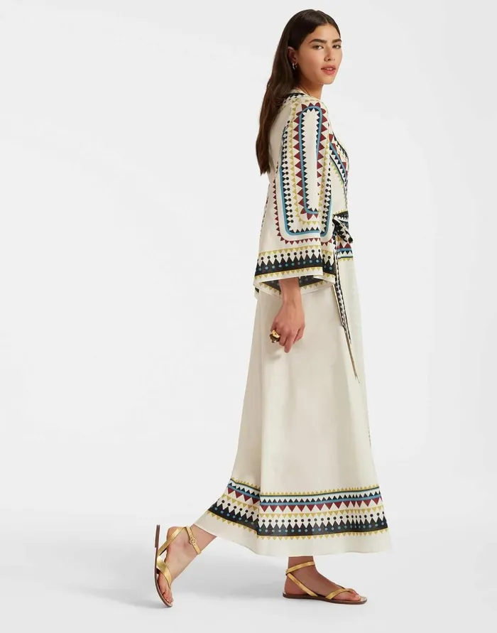 La Double J The Wrap Dress Doric Place Cream In Cotton Voile Ready To Wear Dresses La Double J The Wrap Dress Doric Place Cream In Cotton Voile Ready To Wear Dresses