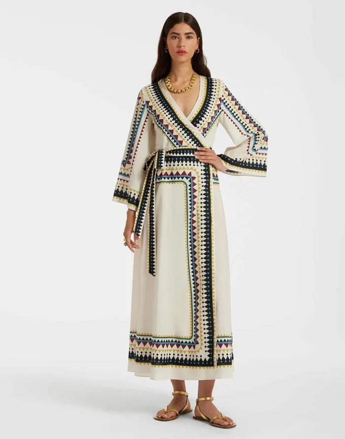La Double J The Wrap Dress Doric Place Cream In Cotton Voile Ready To Wear Dresses La Double J The Wrap Dress Doric Place Cream In Cotton Voile Ready To Wear Dresses