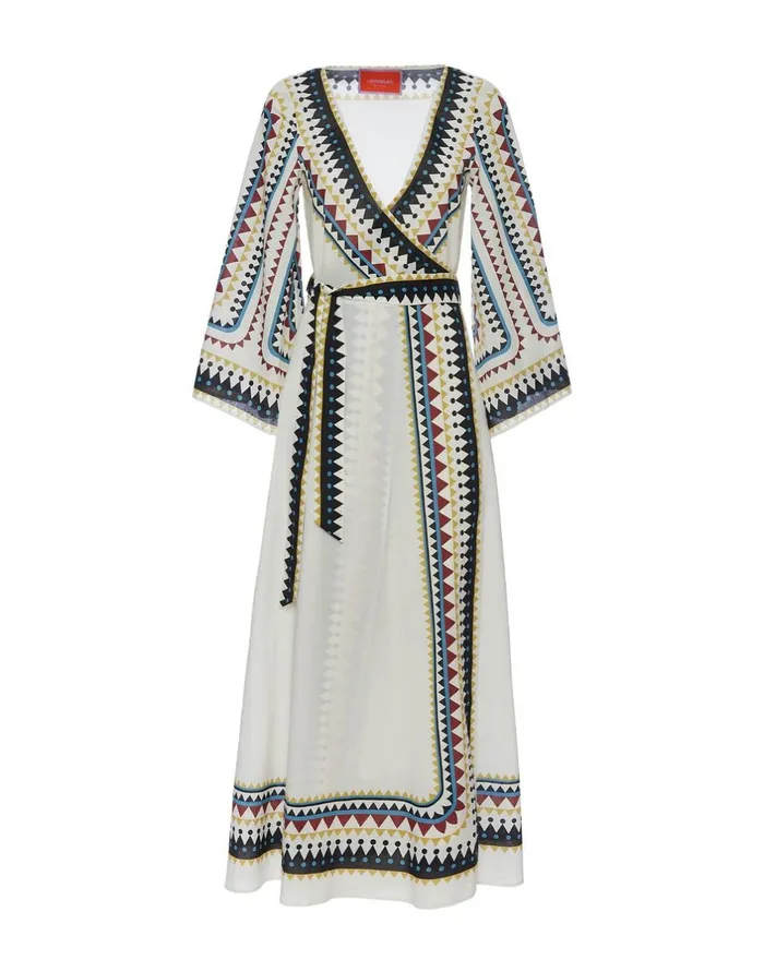 La Double J The Wrap Dress Doric Place Cream In Cotton Voile Ready To Wear Dresses La Double J The Wrap Dress Doric Place Cream In Cotton Voile Ready To Wear Dresses