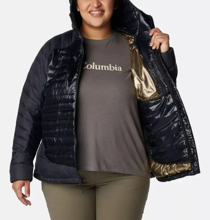 Labyrinth Loop Hooded Jacket 8211 Plus Size Black Womens Columbia Sportswear Insulated and Down Labyrinth Loop Hooded Jacket 8211 Plus Size Black Womens Columbia Sportswear Insulated and Down