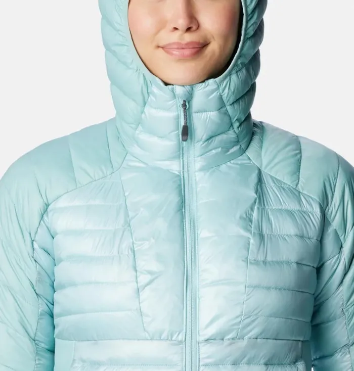 Labyrinth Loop Insulated Hooded Jacket Aqua Haze Womens Columbia Sportswear Insulated and Down Labyrinth Loop Insulated Hooded Jacket Aqua Haze Womens Columbia Sportswear Insulated and Down
