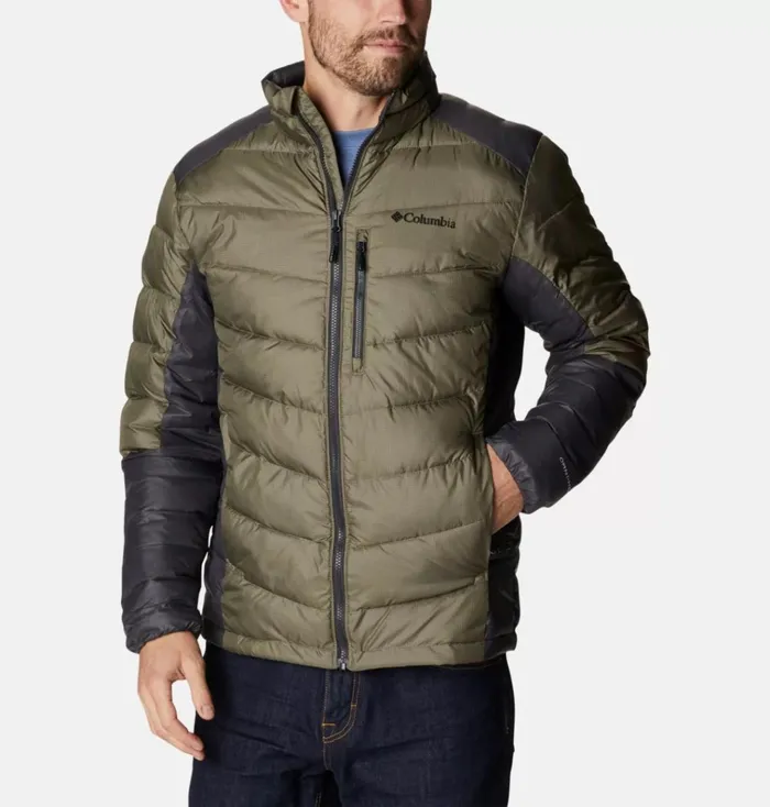 Labyrinth Loop Insulated Jacket 8211 Tall Stone Green Shark Mens Columbia Sportswear Insulated and Down