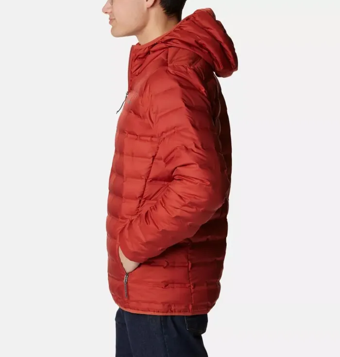 Lake 22 Down Hooded Jacket Warp Red Mens Columbia Sportswear Insulated and Down Lake 22 Down Hooded Jacket Warp Red Mens Columbia Sportswear Insulated and Down