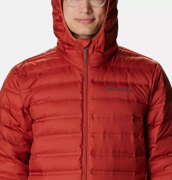 Lake 22 Down Hooded Jacket Warp Red Mens Columbia Sportswear Insulated and Down Lake 22 Down Hooded Jacket Warp Red Mens Columbia Sportswear Insulated and Down