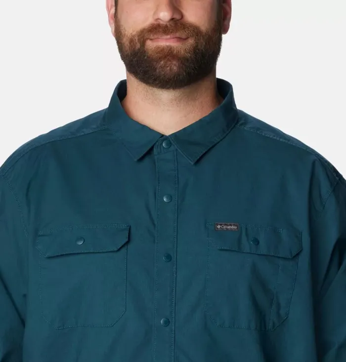Landroamer Lined Shirt 8211 Big Night Wave Mens Columbia Sportswear Long Sleeve Landroamer Lined Shirt 8211 Big Night Wave Mens Columbia Sportswear Long Sleeve